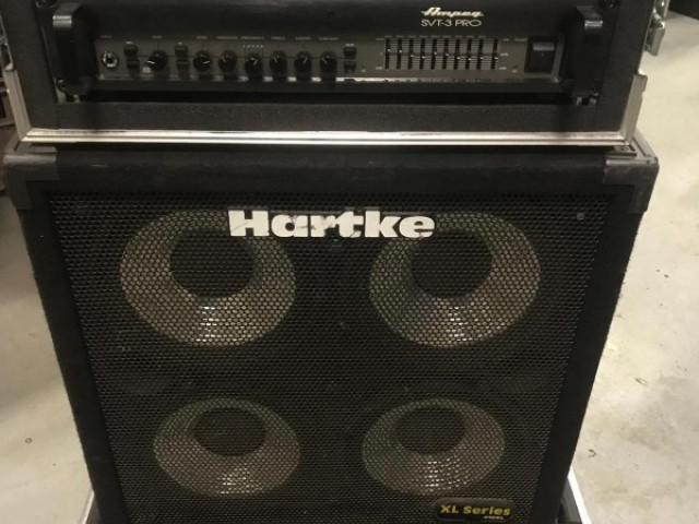 ampeg stv 3pro hartke 410 kabinets 1m8