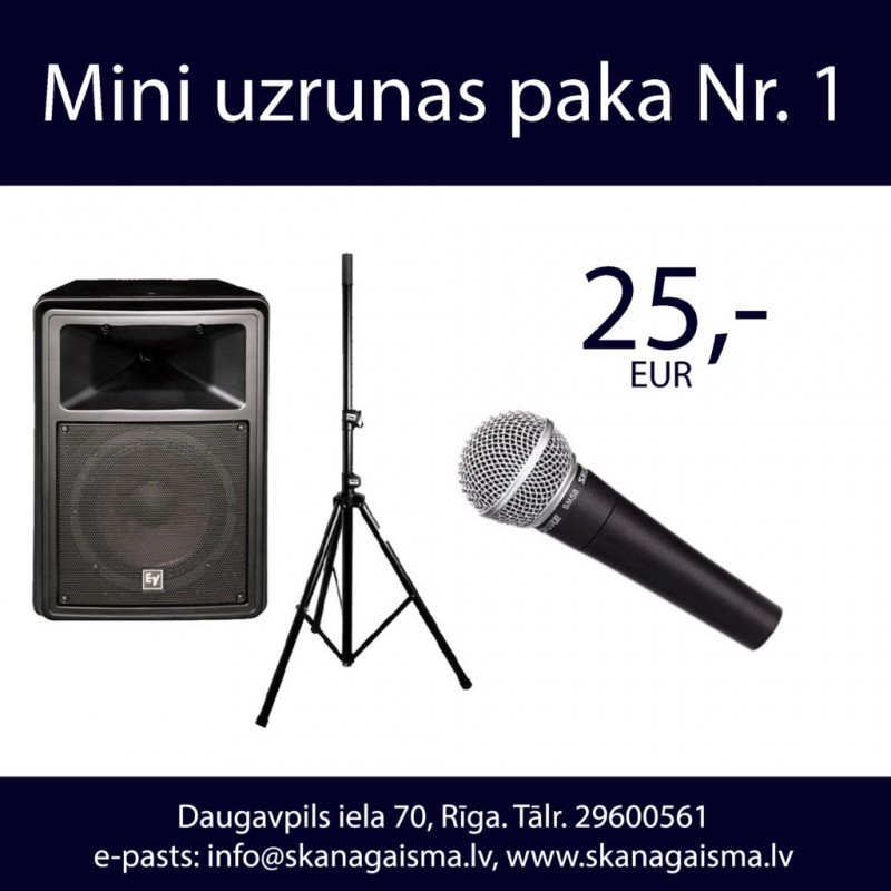 MINI UZRUNAS PAKA NR. 1 | KOMPLEKTS | NO