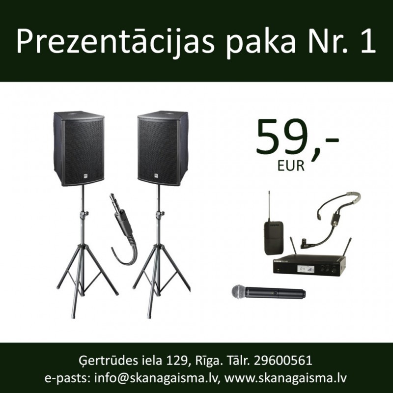 PREZENTĀCIJAS PAKA NR. 1  Uzrunām