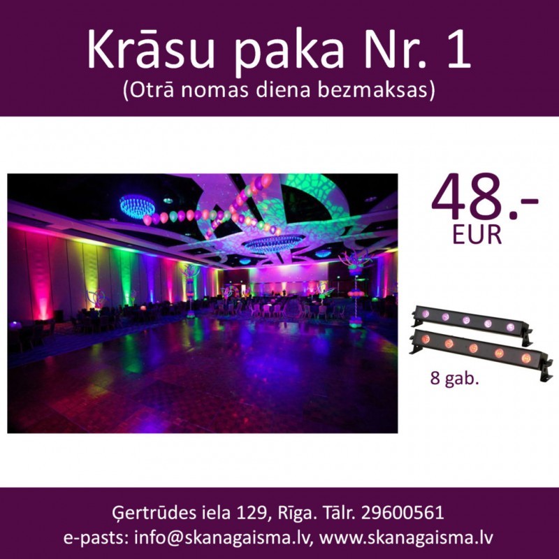 KRĀSU PAKA NR. 1 | FONA LED APGAISMOJUMS
