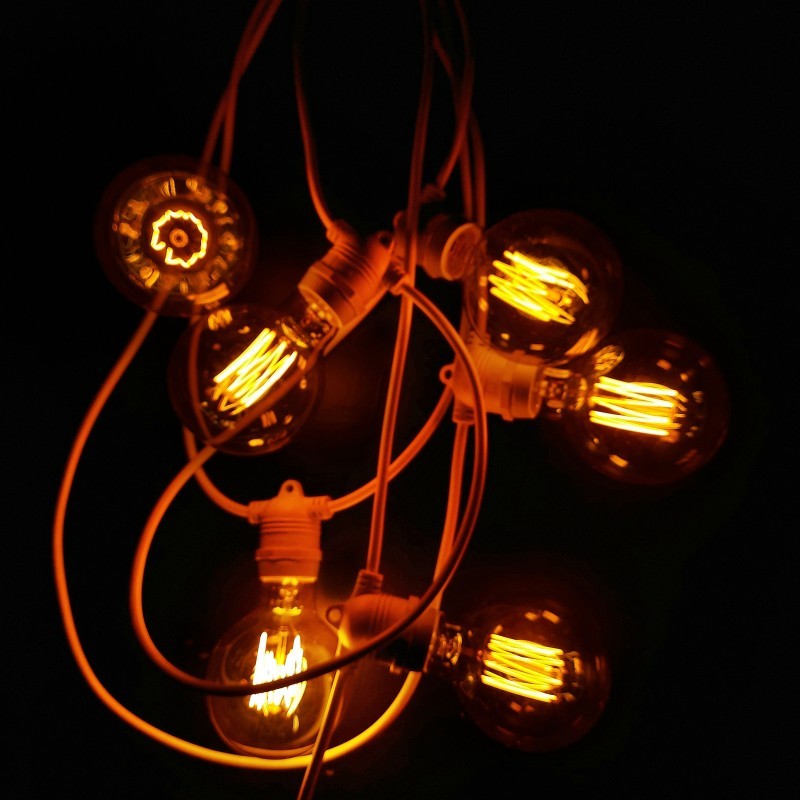 LIELO VINTAGE EDISONA SPULDŽU VIRTENE