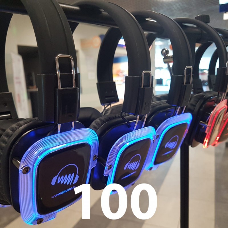 SILENT DISCO 100 gab. komplekta noma