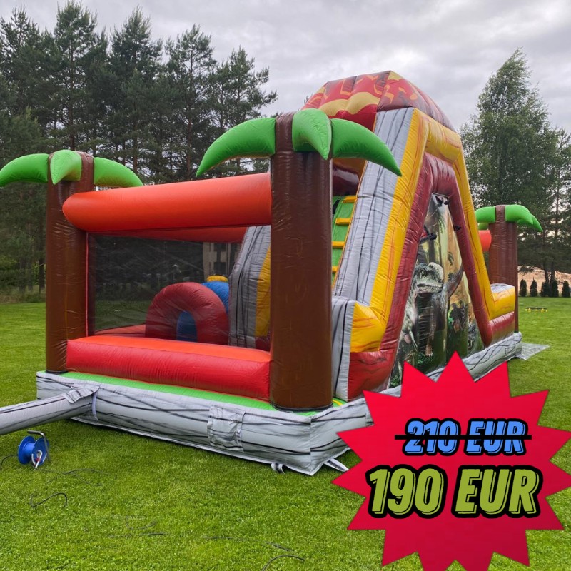 Piepūšamā atrakcija Dinozauru parks