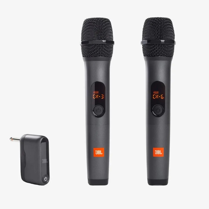 2 bezvadu JBL mikrofoni