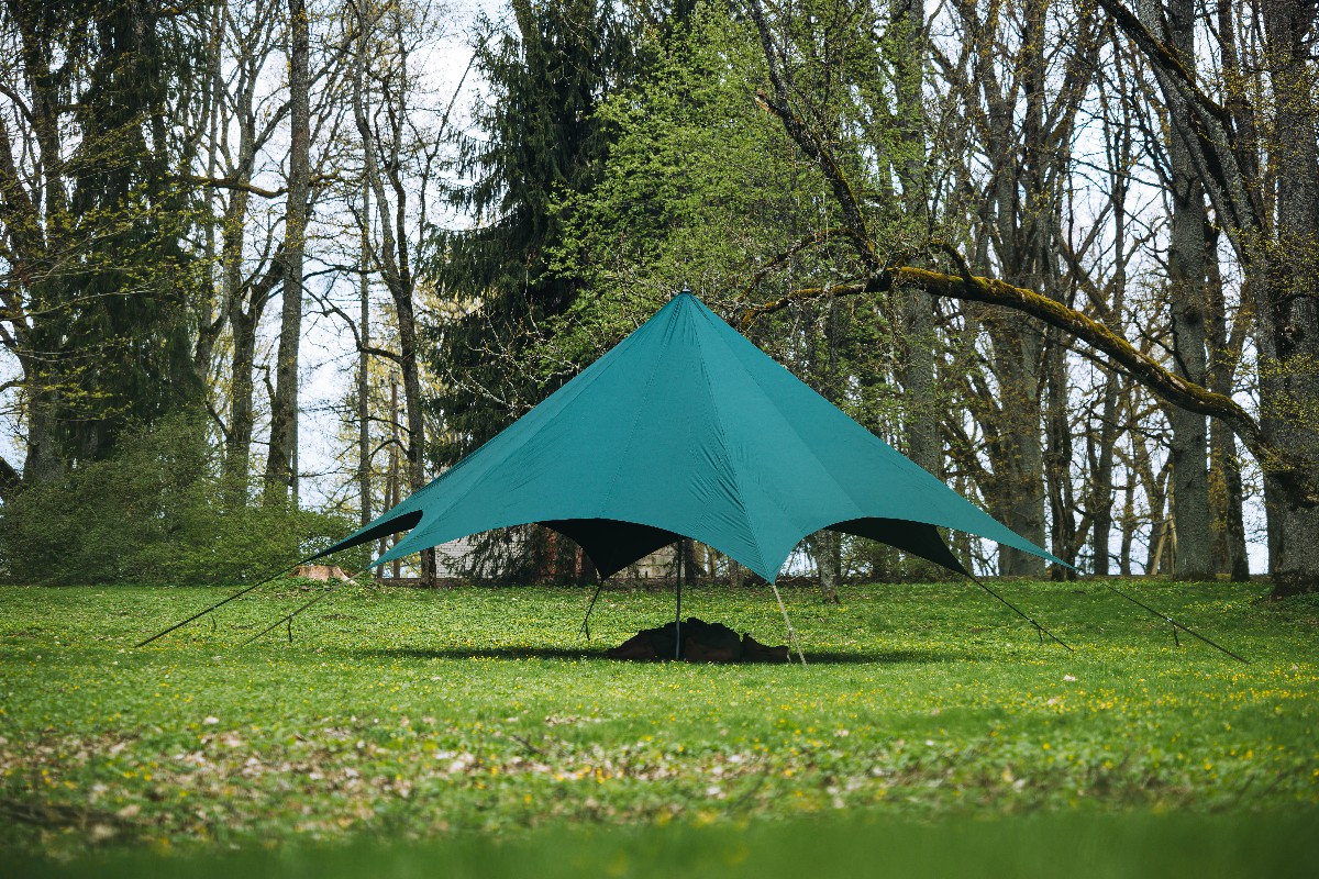 Zvaigznes telts / 50 m² / egļu zaļa